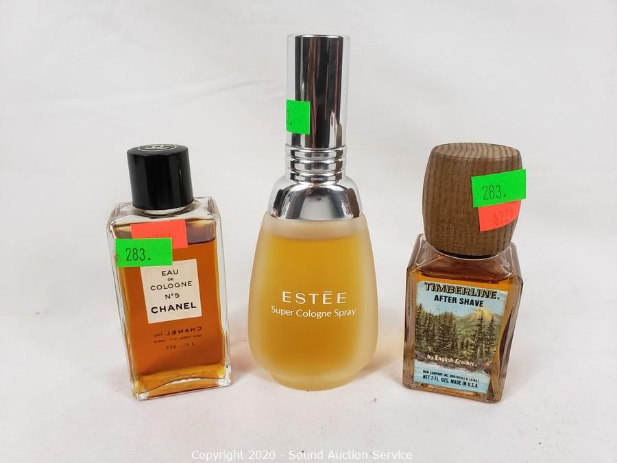 Sound Auction Service - Auction: 12/01/20 Kulczycki, Owings & Others  Consignment Auction ITEM: Chanel, Estee Lauder & Timberline Cologne