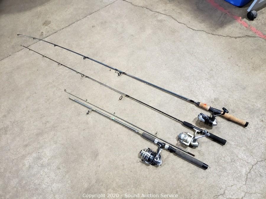 Sound Auction Service - Auction: 12/08/20 Welch, Budelman & Others  Consignment Auction ITEM: 3 Shimano Fishing Rods w/Reels