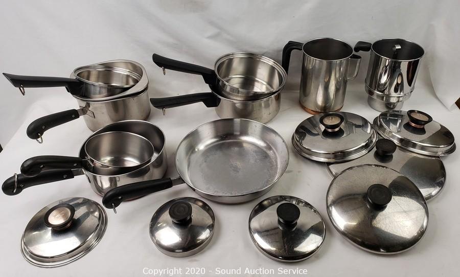 Sound Auction Service - Auction: 12/10/20 Churchill, Rankin & Others  Consignment Auction ITEM: Revere Ware & Duncan Hines Stainless Cookware