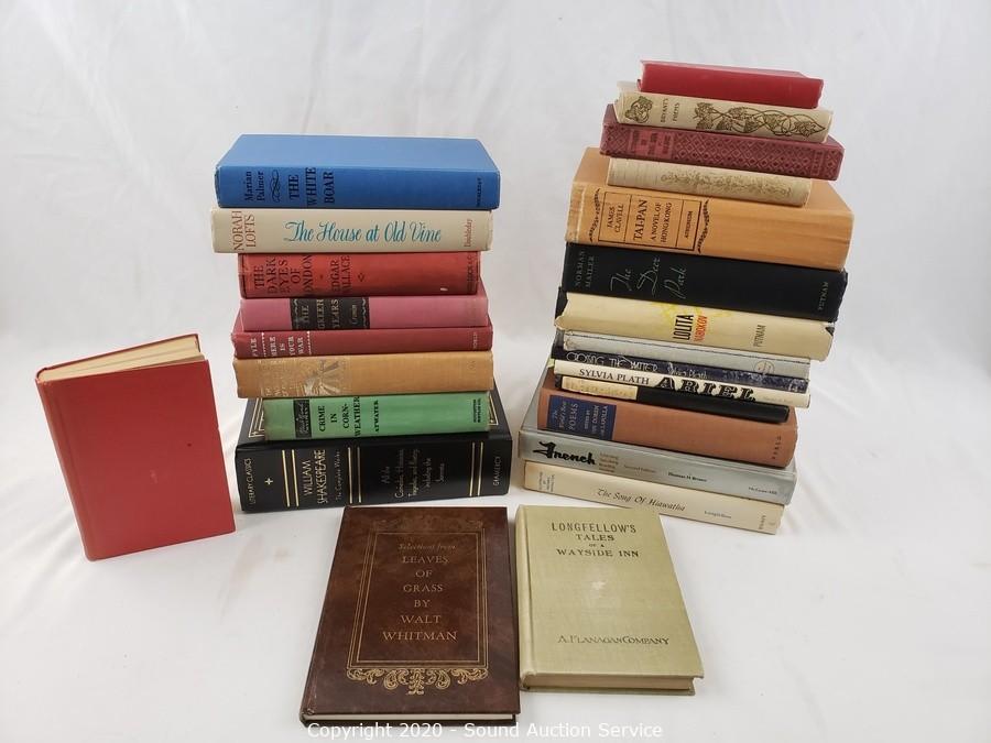 Sound Auction Service - Auction: 12/10/20 Churchill, Rankin & Others  Consignment Auction ITEM: 25 Vintage Hardback Novels & Poems