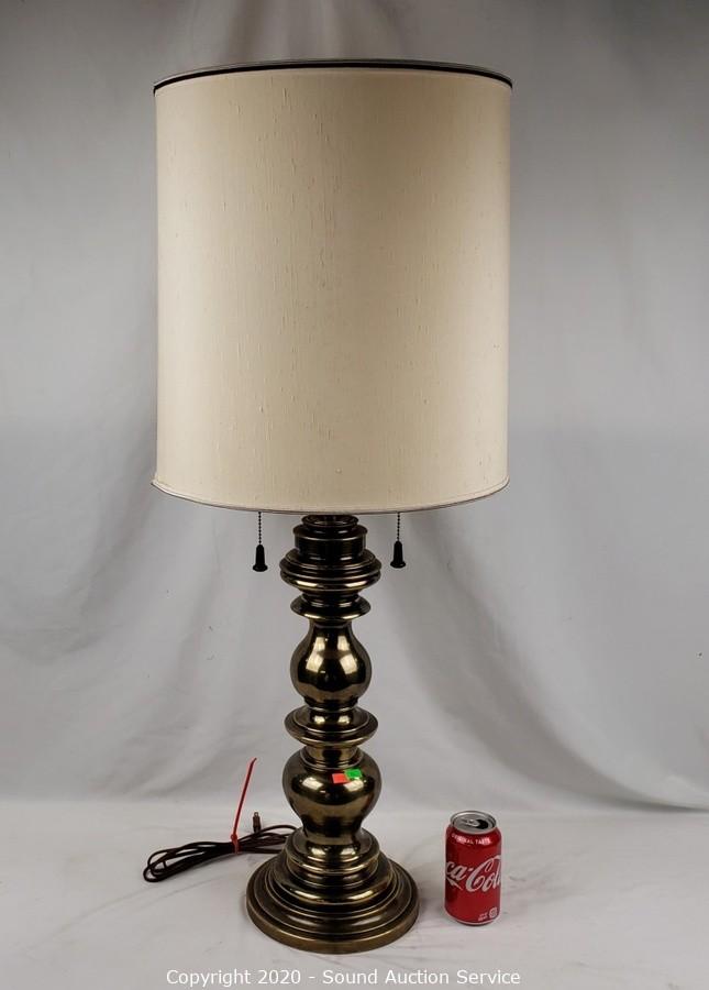 Traditional Stiffel Table Lamp Antique Brass 36