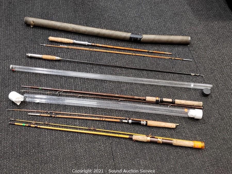Sound Auction Service - Auction: 01/19/21 Herrick & Others Consignment  Auction ITEM: 5 Vintage Fishing Rods