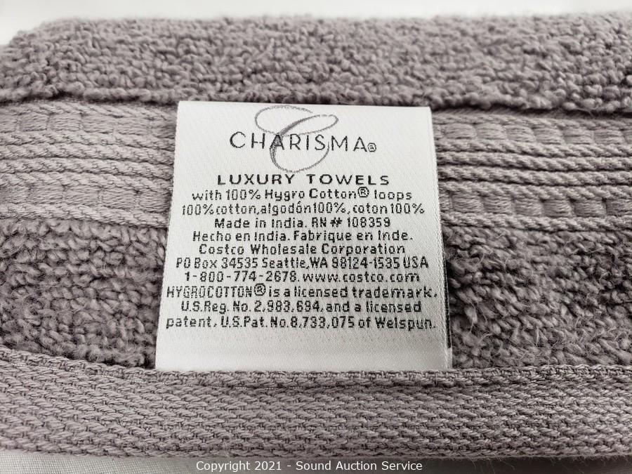 Sound Auction Service - Auction: 12/10/19 James, Methenitis & Others Estate  Auction ITEM: 4pc. Charisma Grey Luxury Bath & Hand Towels