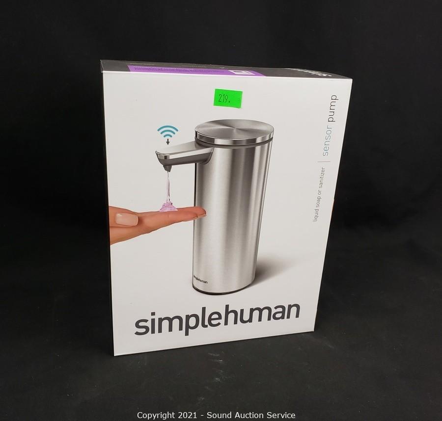 simplehuman Rechargeable Sensor Soap Dispenser, 2-pack