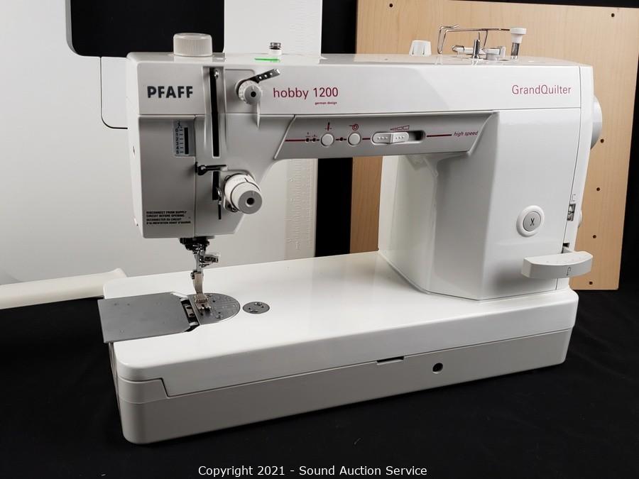 Sound Auction Service - Auction: 02/09/21 Reeves Others Auction ITEM: Pfaff 1200 Grand Quilter Sewing