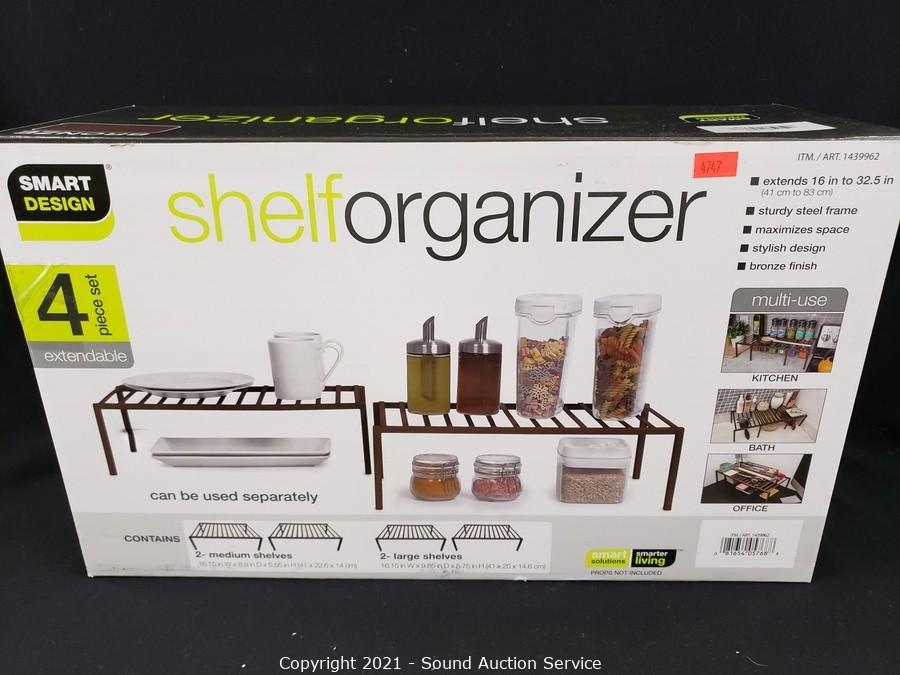 Smart Design Shelf Organizer, Set of 4