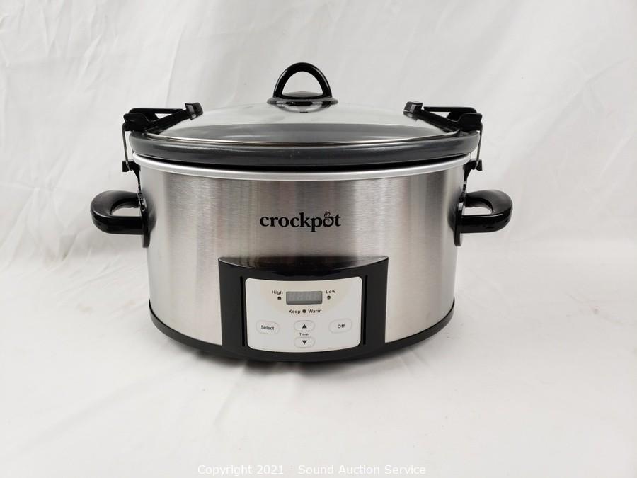 Sound Auction Service - Auction: 03/18/21 Gargiso, Hobbs & Others Online  Auction ITEM: Crockpot 7qt Digital Slow Cooker