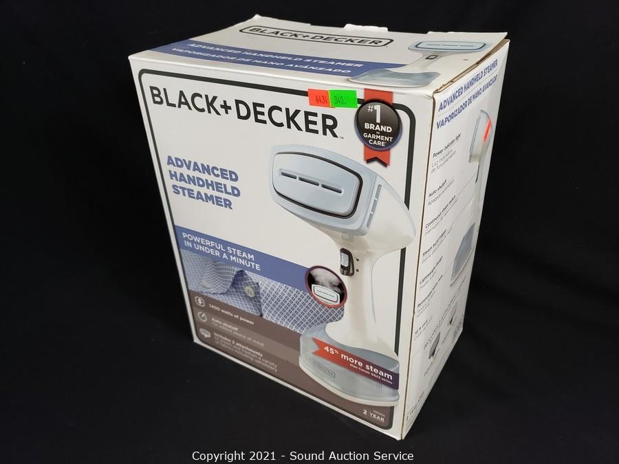 Sound Auction Service - Auction: 03/25/21 Schirman, Weathers & Others  Online Auction ITEM: New Black & Decker Advanced Handheld Steamer