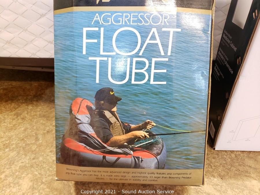 Sound Auction Service - Auction: 04/06/21 Nichols, Kincannon & Others  Online Auction ITEM: Like New Browning Aggressor Float Tube