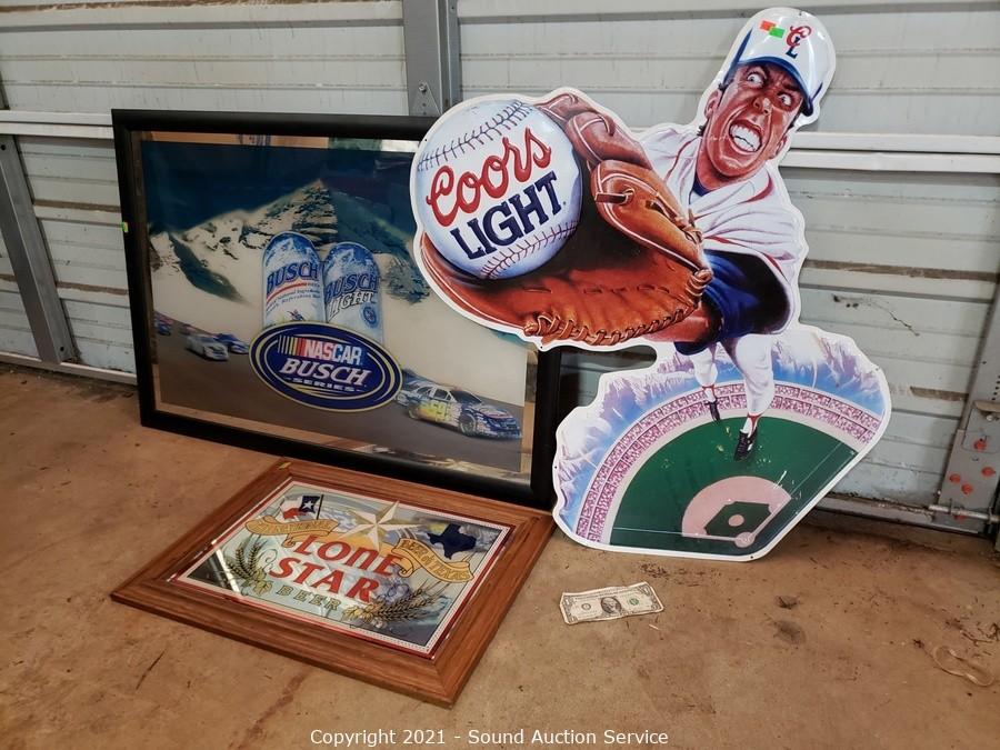 Sound Auction Service - Auction: 04/08/21 Ference, Pattison & Others Online  Auction ITEM: 3 Beer Signs Wall Decor