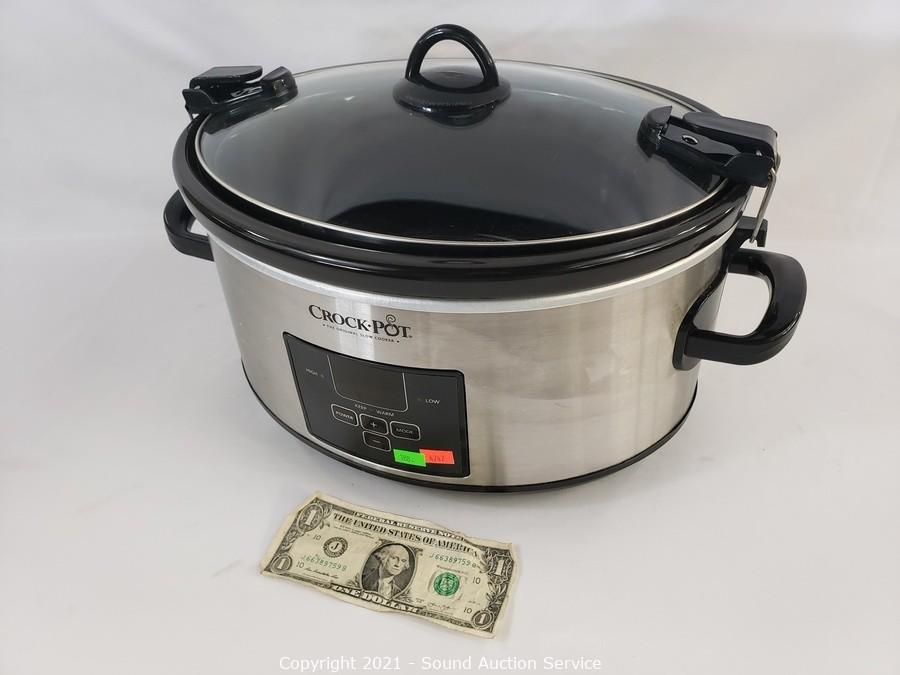 Crockpot 4.5 quart slow cooker (powers on) - looks brand new - Northern  Kentucky Auction, LLC