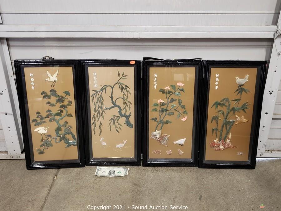 Chinese Wall Panels for Sale at Online Auction