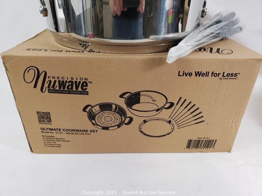 Nuwave Ultimate Cookware Set~ Precision Induction Cookware~ Pot Steamer  Fondue