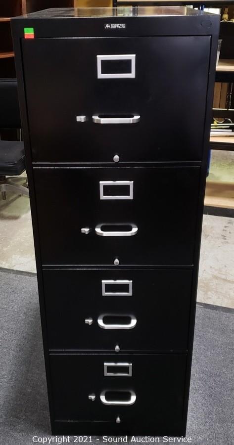 Tan Anderson Hickey 4 Drawer Vertical Legal File Cabinet by Anderson Hickey