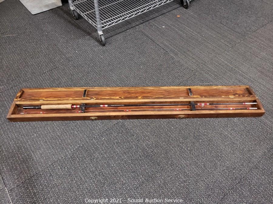 Sound Auction Service - Auction: 08/13/21 Rankin, Roberts & Others Online  Auction ITEM: Sears Roebuck 8'6 2pc Fishing Rod w/Wood Case