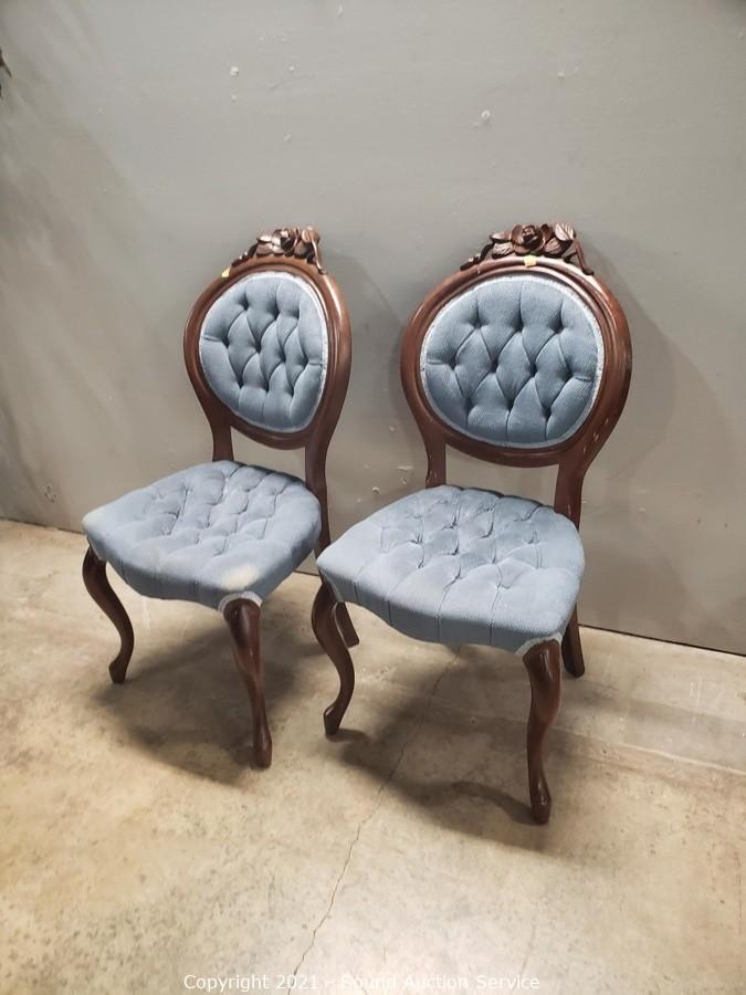 Vintage/antique straight back chairs (2 are matching) - Lil Dusty Online  Auctions - All Estate Services, LLC