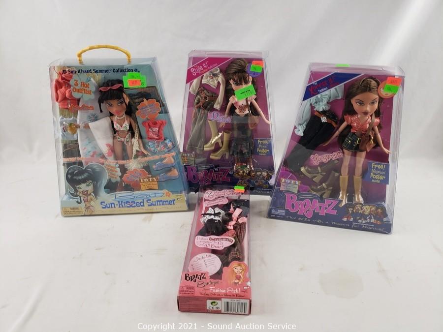 Sound Auction Service - Auction: 08/24/21 Hadley, Coleman & Others Online  Auction ITEM: 4 New MGA Bratz Dolls & Accessory Kits