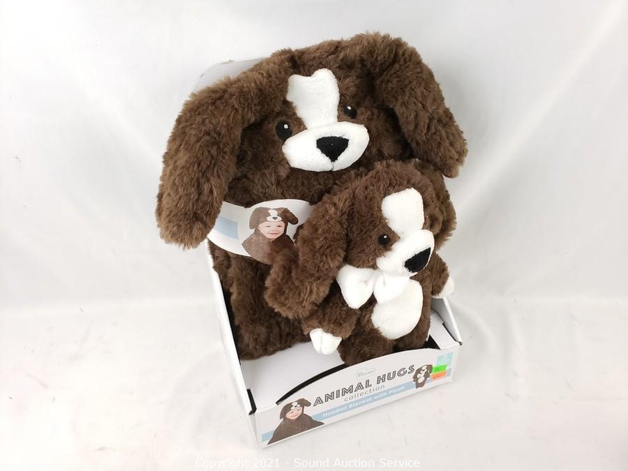 Animal hugs collection hooded blanket 2024 with plush