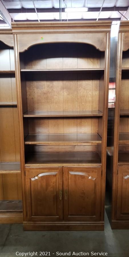 Ethan allen deals bookcase cabinet