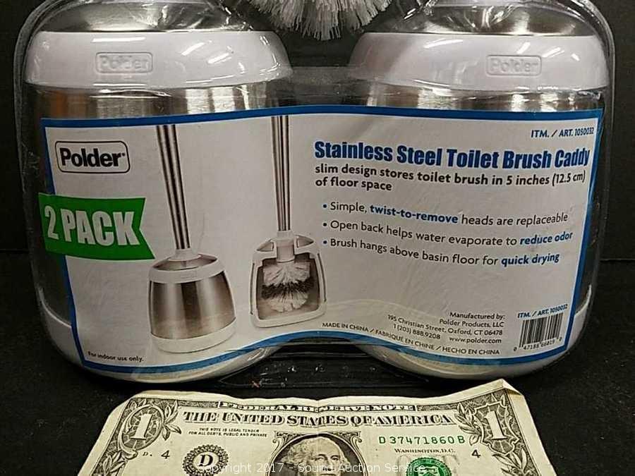 Polder 2-pack Stainless Steel Toilet Brush