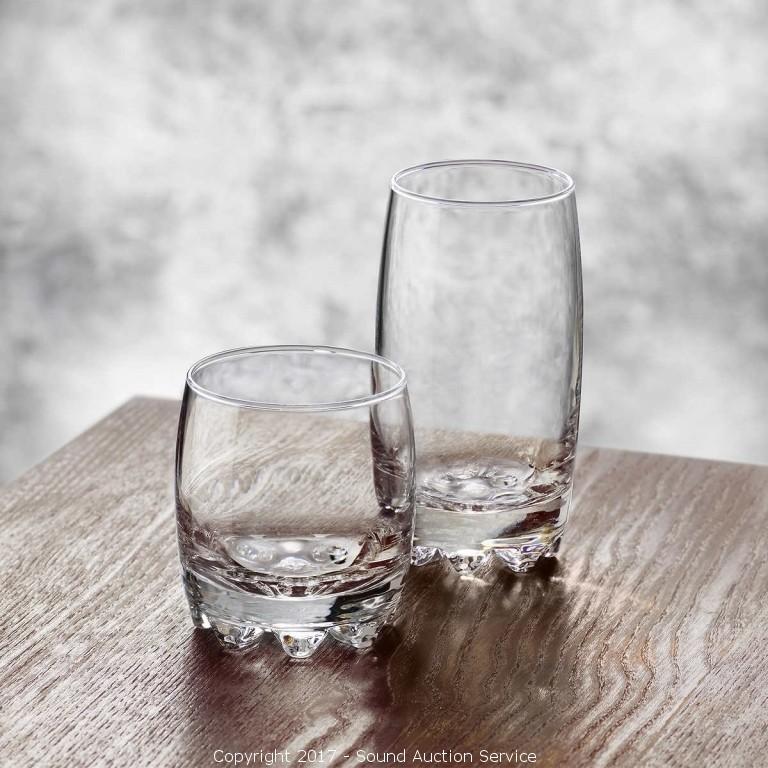 Bormioli Rocco Galassia 16 Piece Glass Tumbler Drinkware Set 