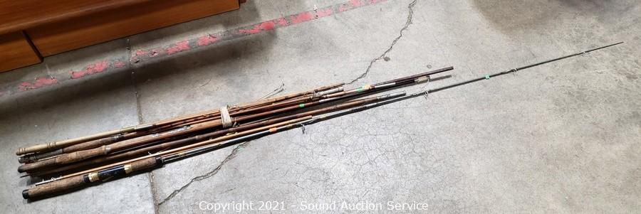 Sound Auction Service - Auction: 11/24/21 Hammack, Donges & Others Online  Auction ITEM: Various Vintage Bamboo Fishing Rods