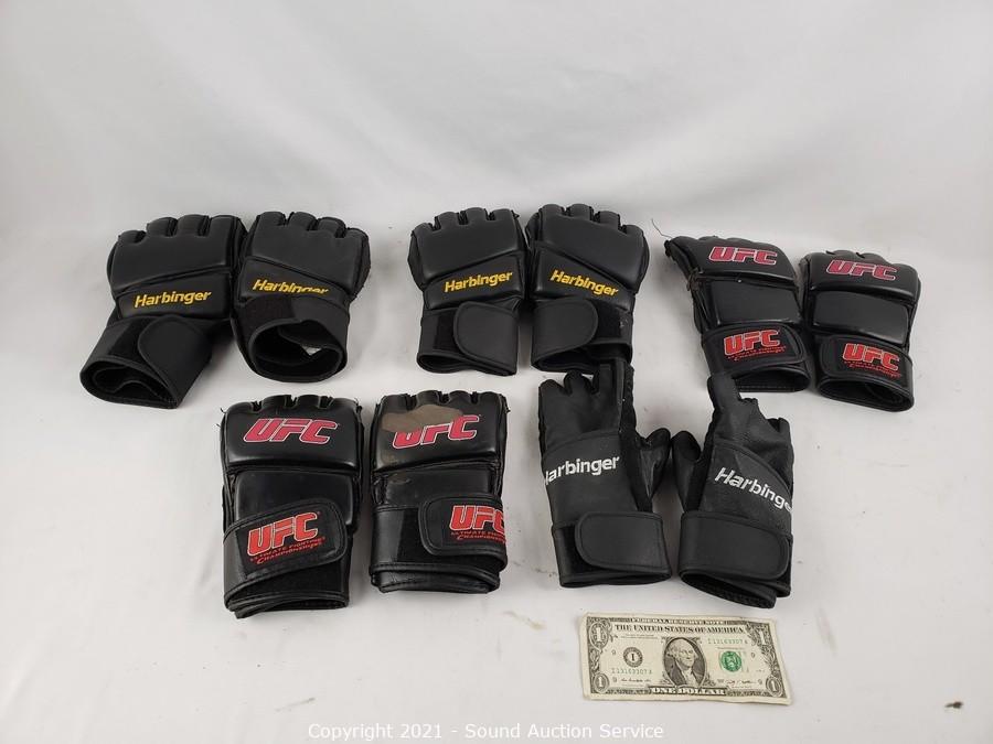 Sound Auction Service - Auction: 12/11/21 Singer, Bergman & Others Online  Auction ITEM: 5 Pairs Fighting / MMA Gloves