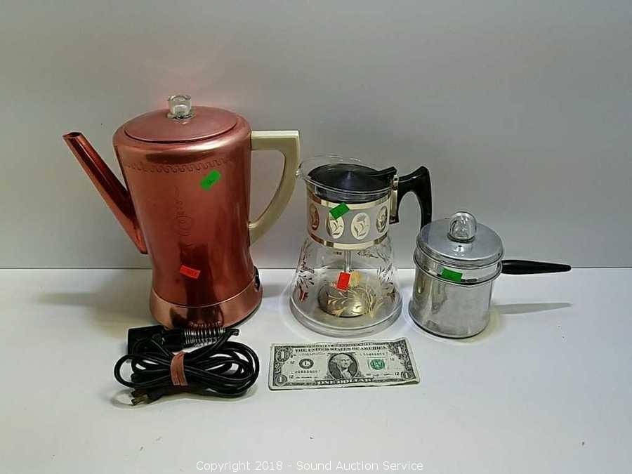 Vintage Comet Stove Top Percolator 7 cup Coffee Maker Pot Made in U.S.A. 7