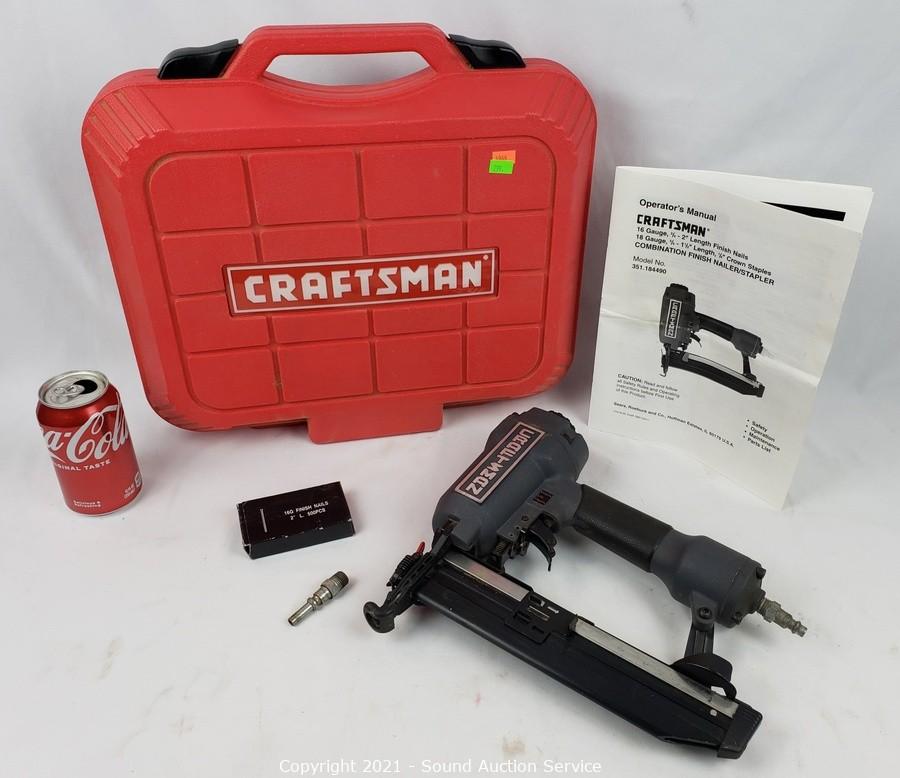 Craftsman 71454 Pneumatic Crown Stapler and Craftsman Mouse Sander - Roller  Auctions