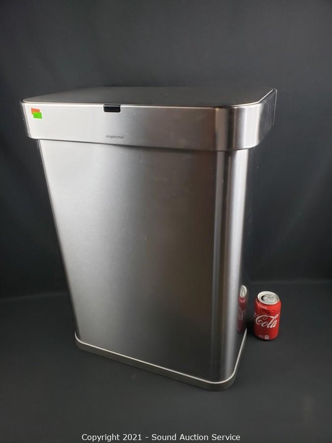 Sound Auction Service - Auction: Contemporary Decor & Estate Auction ITEM:  Simplehuman Waste/Recycle Bin w/Bags