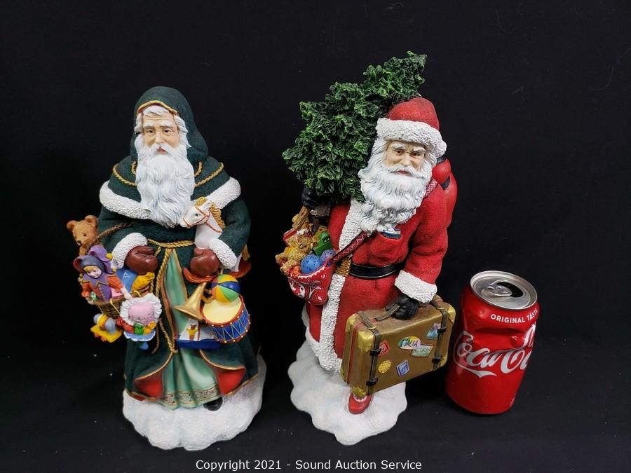 Sound Auction Service - Auction: 01/04/22 Holiday & Collectibles Online  Estate Auction ITEM: 2 Pipka Memories of Christmas Ltd Santa Figures