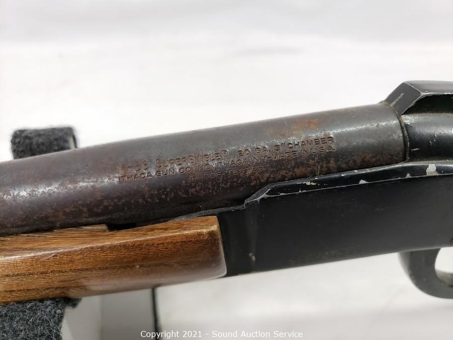 Sound Auction Service - Auction: 01/04/22 Peoples, King & Others Online  Estate Auction ITEM: Ithaca M-66 Supersingle 20GA Shotgun