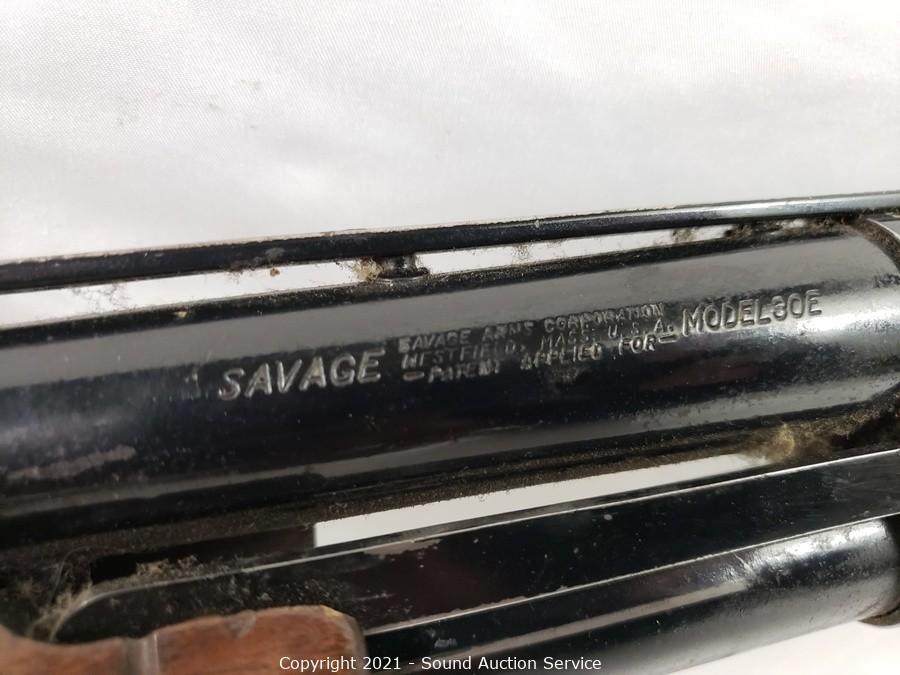 Sound Auction Service - Auction: 01/04/22 Peoples, King & Others Online  Estate Auction ITEM: Savage Model 30E 12GA 2-3/4 Pump Shotgun