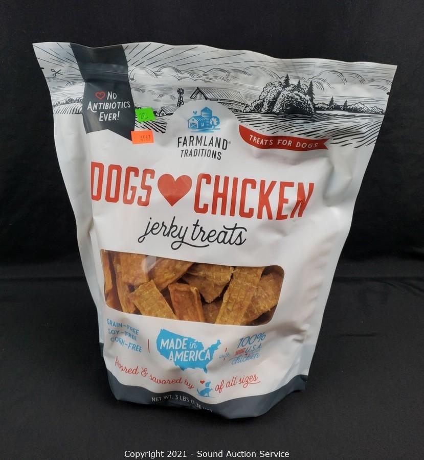 Farmland traditions dog on sale chicken jerky treats