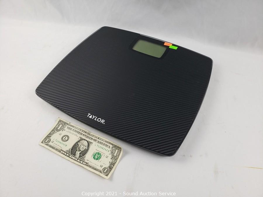 Taylor Glass Digital Scale 500lb Capacity Carbon Fiber Finish