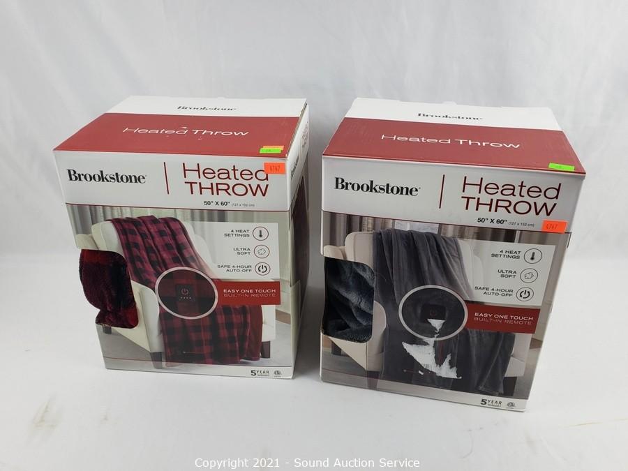 Brookstone heated throw discount 50 x 60