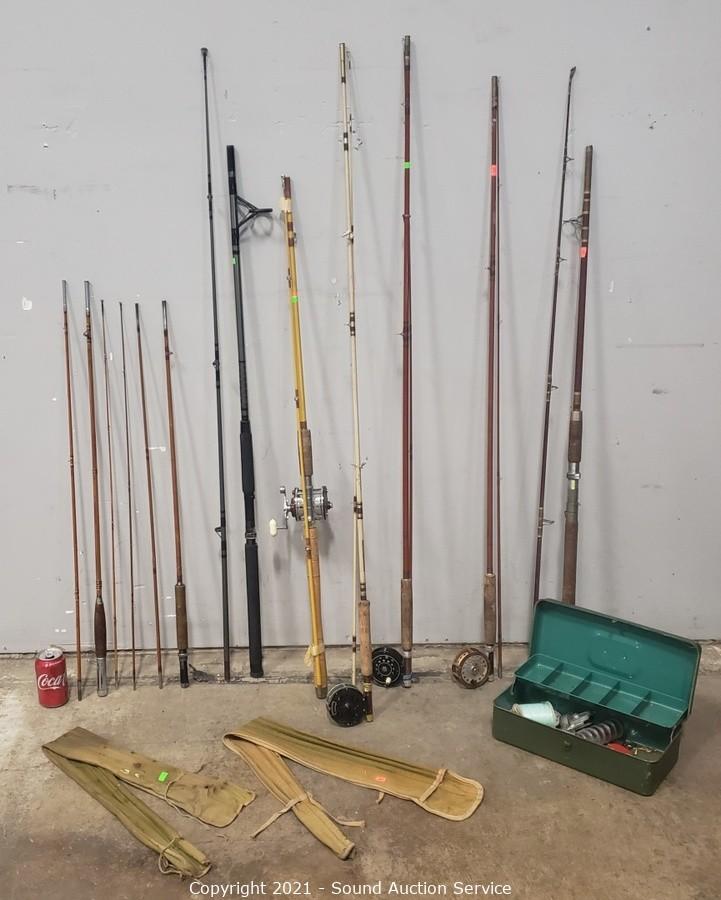Sound Auction Service - Auction: 03/11/21 Hobbs, Weather's & Others Online  Auction ITEM: 5 Fishing Rods & Reels