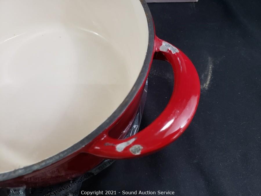 Sound Auction Service - Auction: 01/22/22 Boyer & Others Online Auction  ITEM: 2pk Tramontina Cast Iron Enamel Dutch Ovens