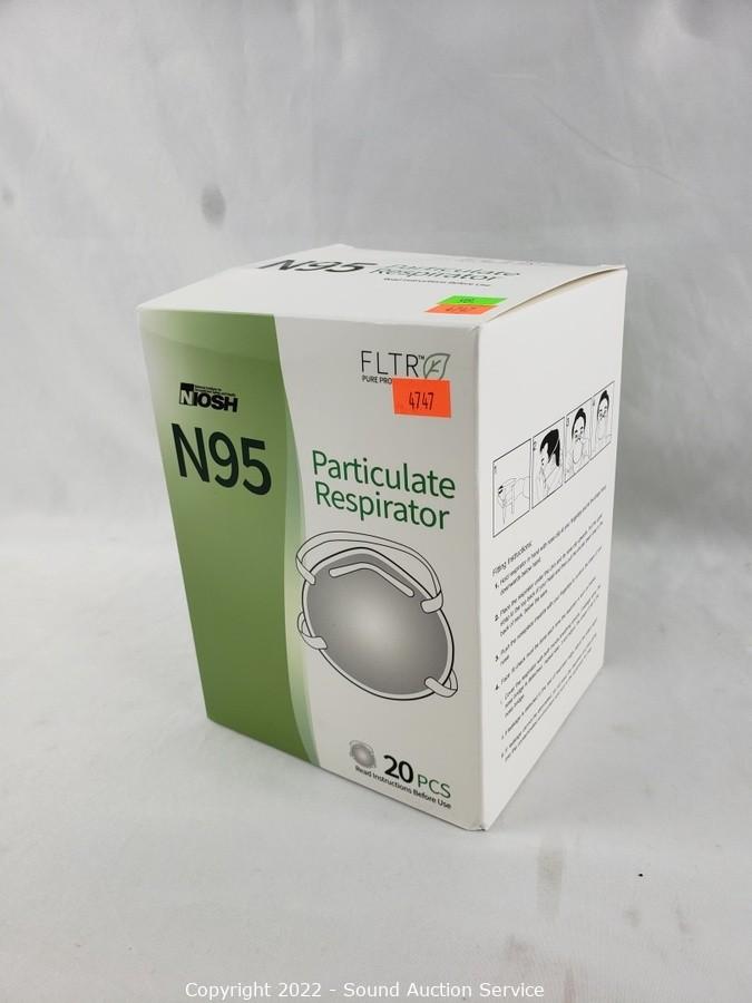 Sound Auction Service Auction 01/31/22 Mataya & Others Online Auction ITEM 20pk FLTR N95