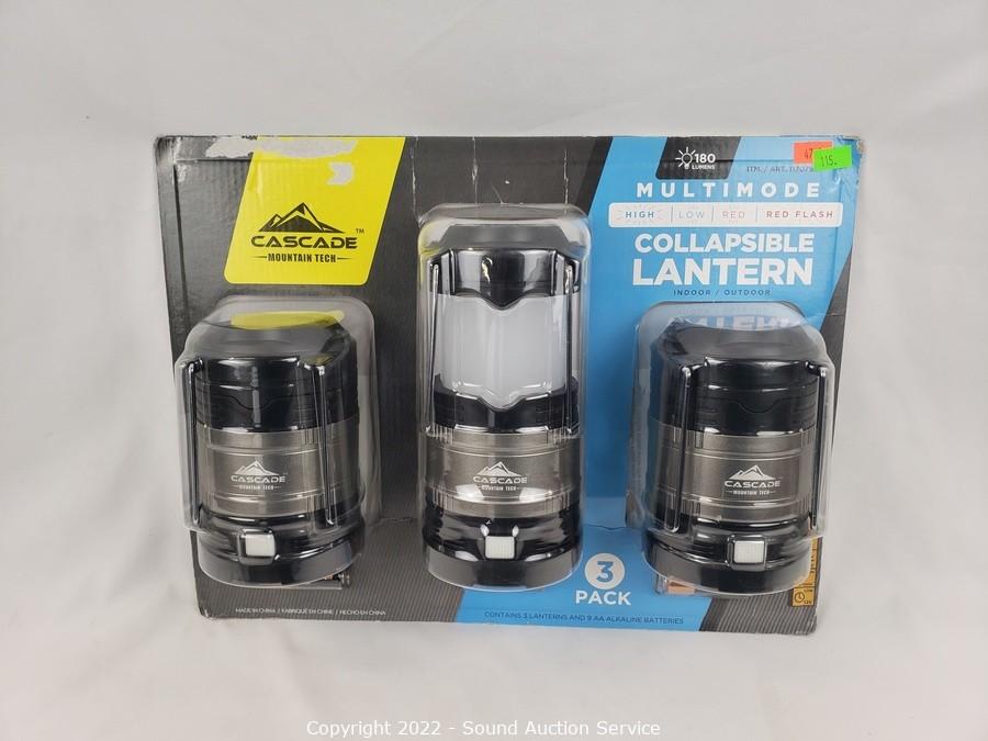 Cascade Mountain Tech Multimode LED Lantern 3 pack COSTCO