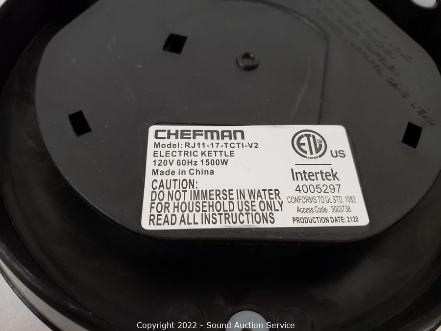 Sound Auction Service - Auction: 06/25/20 Weaver, Brown & Others Multi  Consignment Auction ITEM: Mueller Electric Kettle & Chefman Waffle Maker