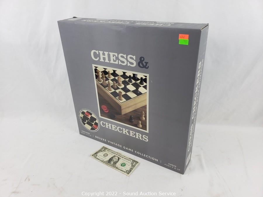 Chess and Checkers Deluxe Board Game