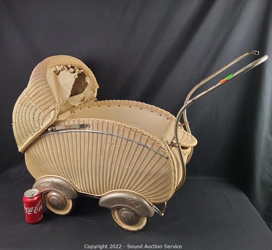 Antique baby 2024 doll stroller