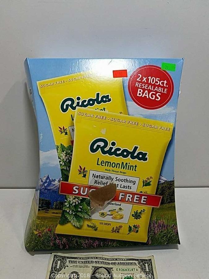 Ricola Sugar Free Lemon Mint Herb Throat Drops, 105 ct.