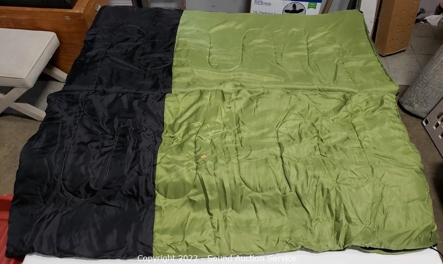 Sound Auction Service - Auction: 03/31/22 Household Goods, Antiques,  Collectibles Online Auction ITEM: 2 Green & Black Sleeping Bags