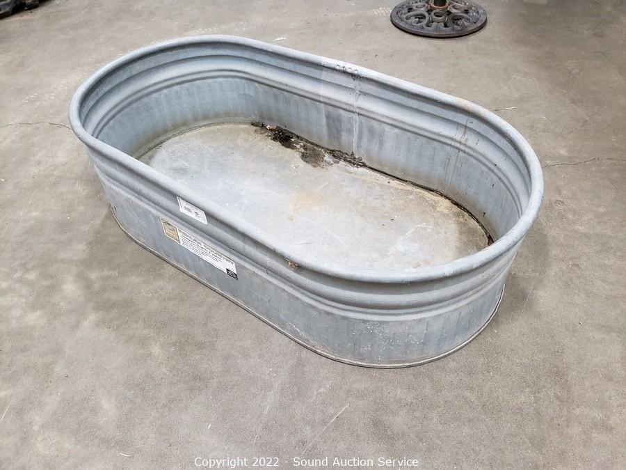 Sound Auction Service - Auction: 03/31/22 Household Goods, Antiques,  Collectibles Online Auction ITEM: Galvanized Steel Bin Feed Trough