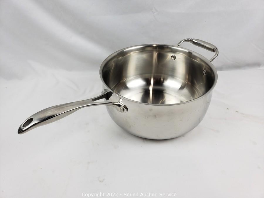 Sound Auction Service - Auction: 03/31/22 Antique Furniture, Artwork, Tools  & More Online Auction ITEM: 5ct Princess House Stainless Cookware w/Lids