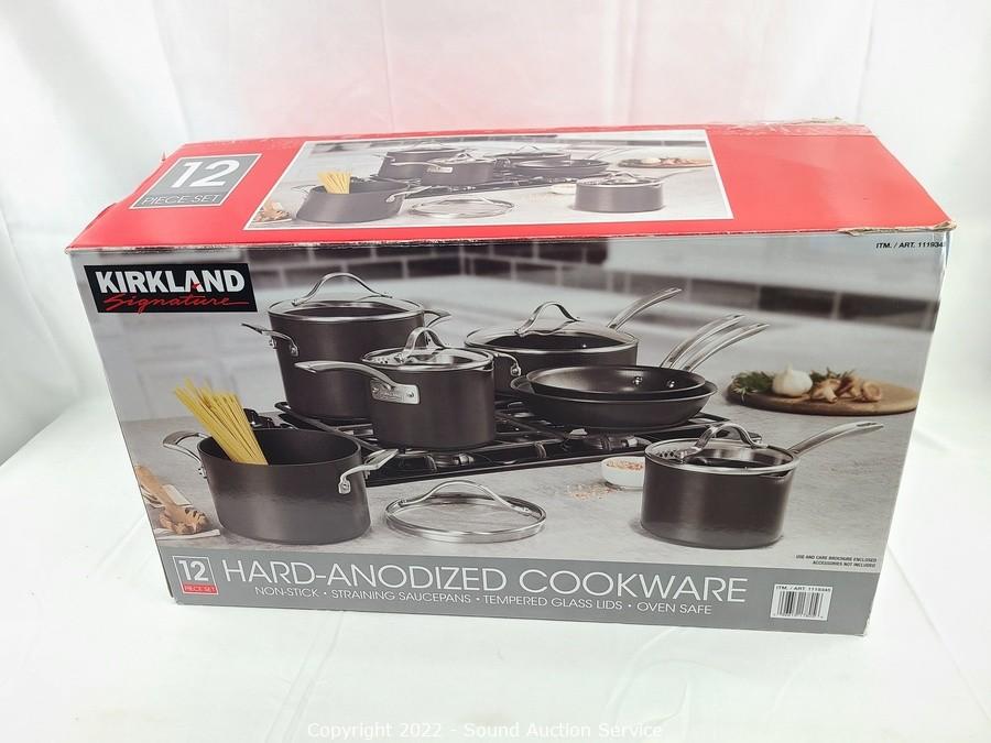 Kirkland Signature 12-Piece Hard Anodized Cookware Set
