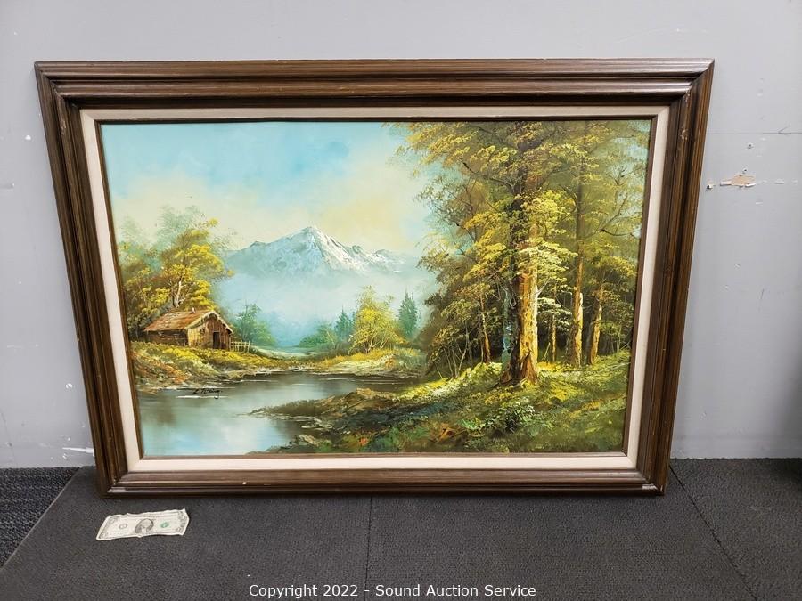 Sound Auction Service - Auction: 04/18/22 Assorted Home Decor & Household  Goods Online Auction ITEM: Original L. Patking Signed Oil Painting