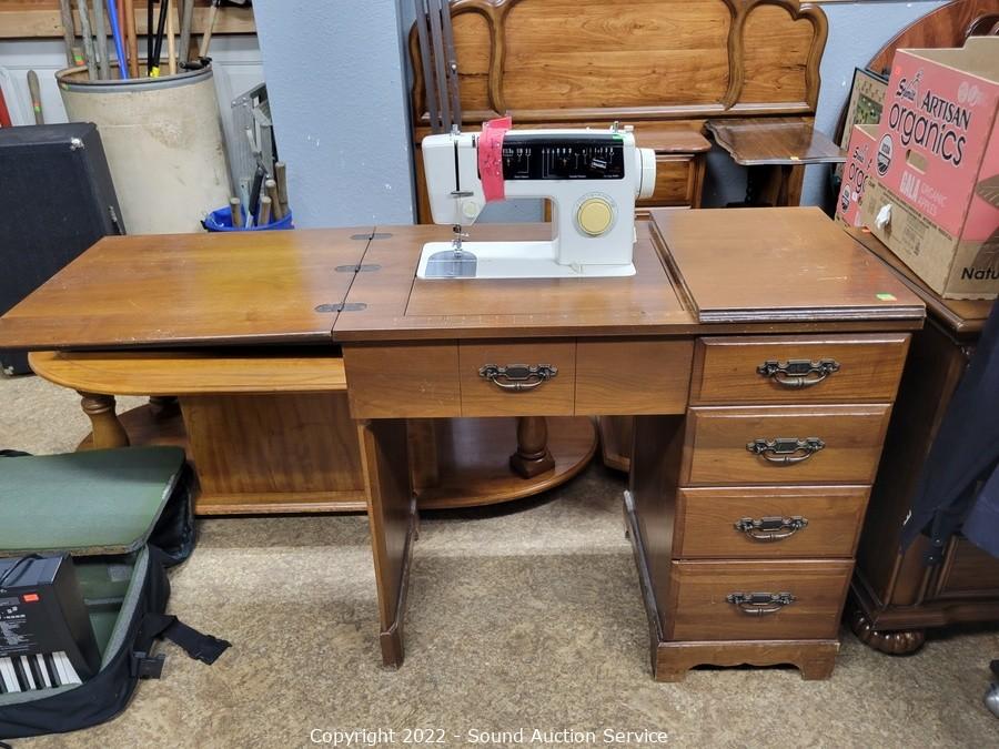 Sound Auction Service - Auction: 04/18/22 Assorted Home Decor & Household  Goods Online Auction ITEM: JC Penney Sewing Machine w/Cabinet